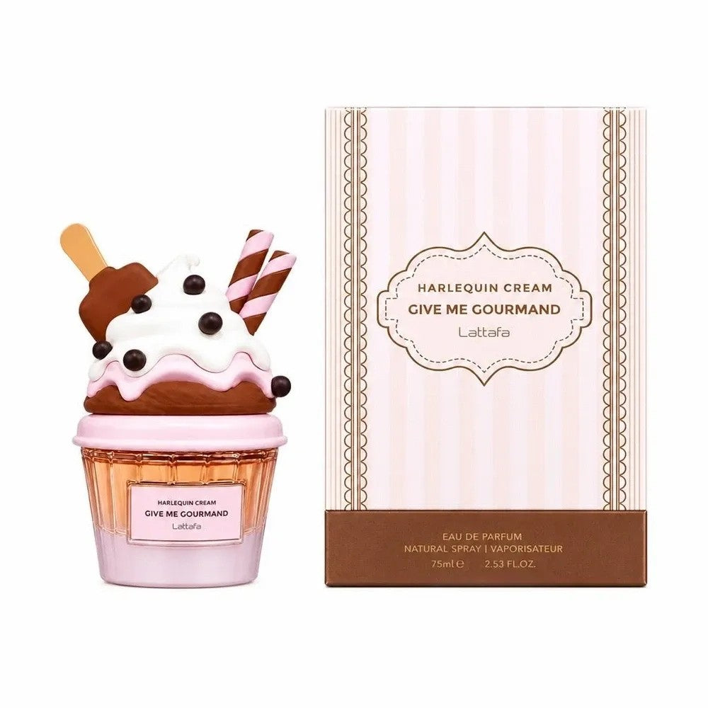 Perfume Lattafa Give Me Gourmand Harlequin Cream Femenino 75ML EDP Único