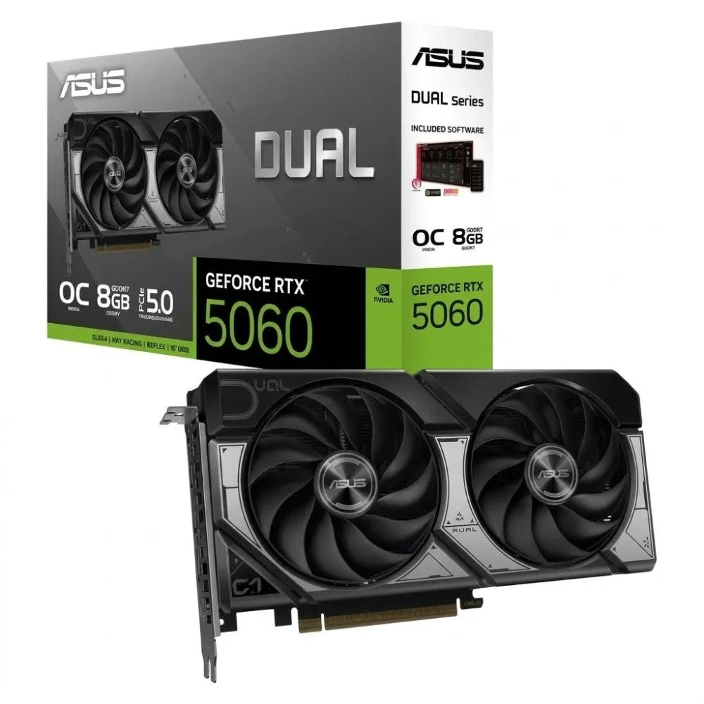 Placa de Video ASUS GeForce RTX 5060 Dual 8GB Único