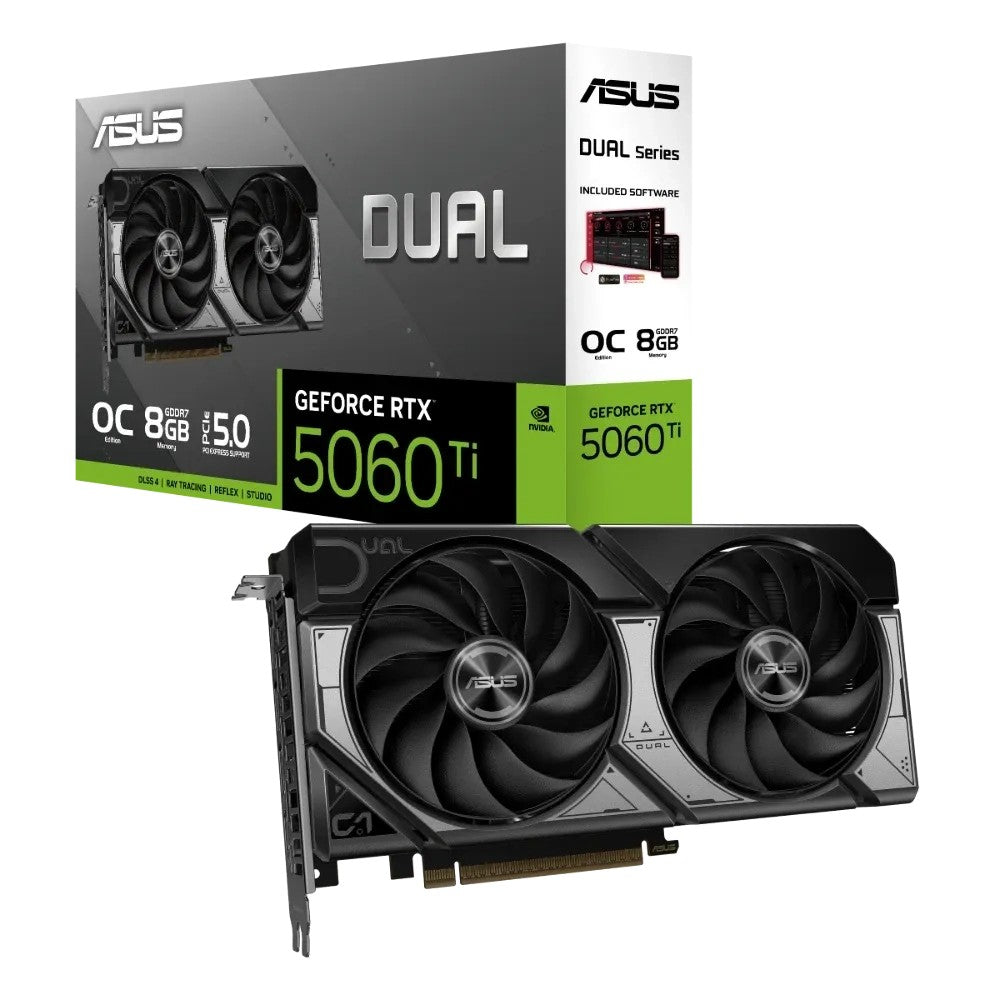 Placa de Video ASUS GeForce RTX 5060 Ti Dual 8GB Único