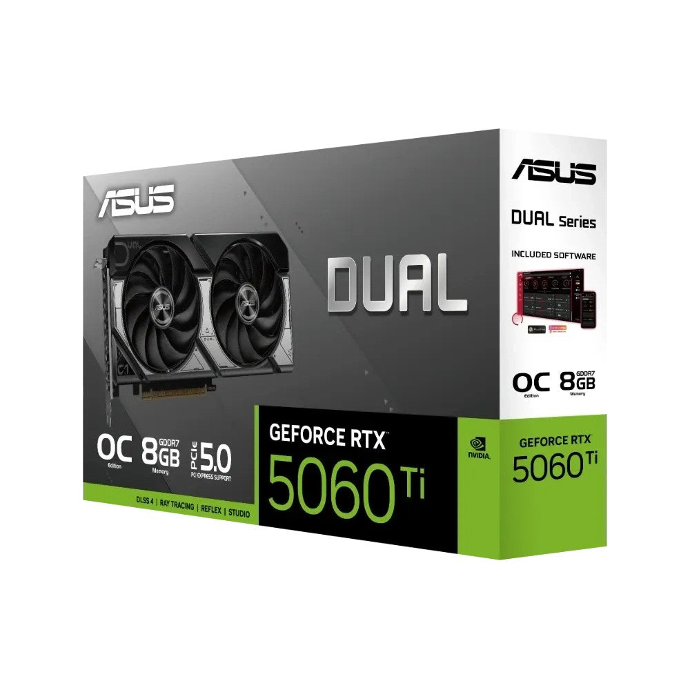 Placa de Video ASUS GeForce RTX 5060 Ti Dual 8GB Único