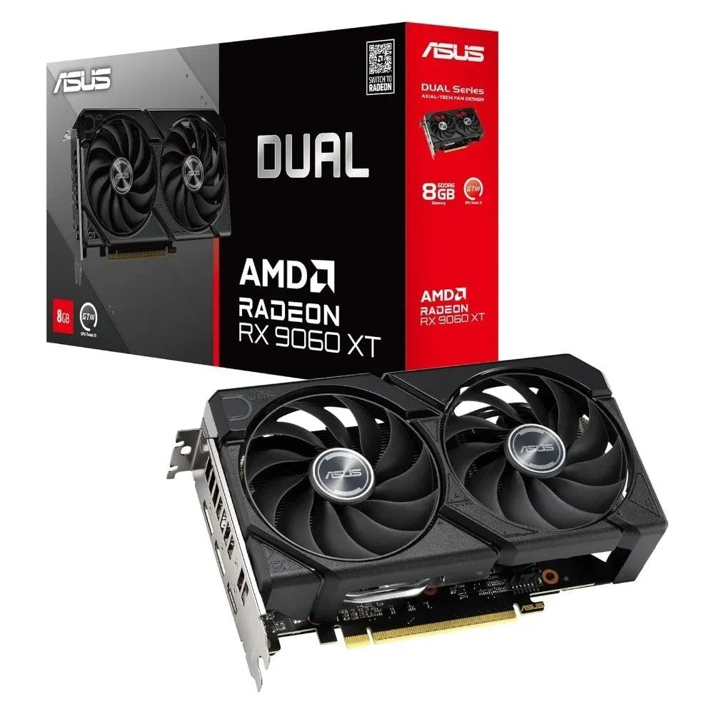 Placa de Video ASUS Radeon RX 9060 XT Dual 8GB GDDR6 Único