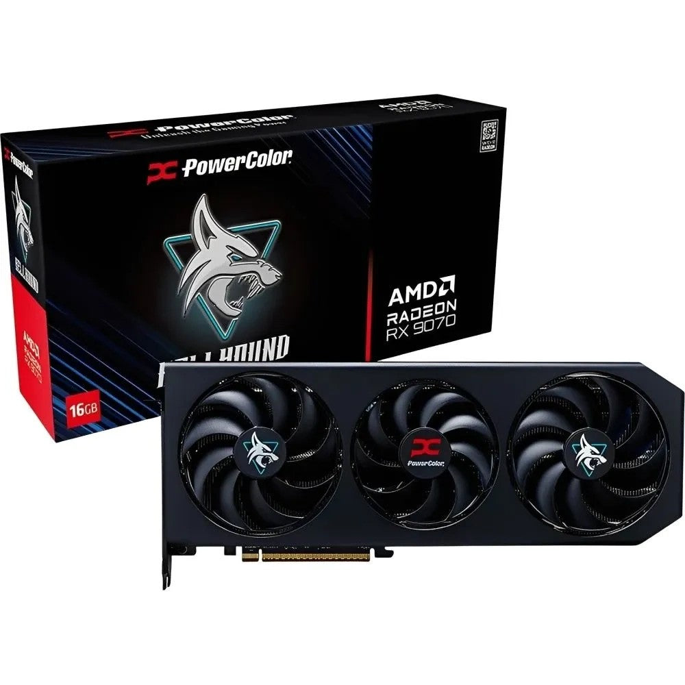 Placa de Video PowerColor Hellhound Radeon RX 9070 16GB GDDR6 Único