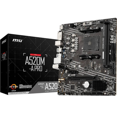 Placa Madre MSI A520M-A Pro AM4 DDR4 Único