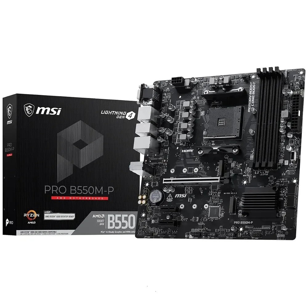 Placa Madre MSI B550M-P Pro AM4 Único