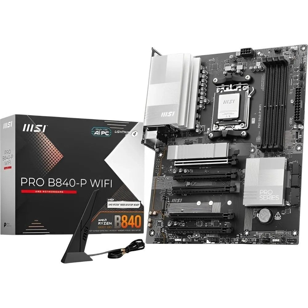 Placa Madre MSI B840-P Pro WiFi AM5 Único