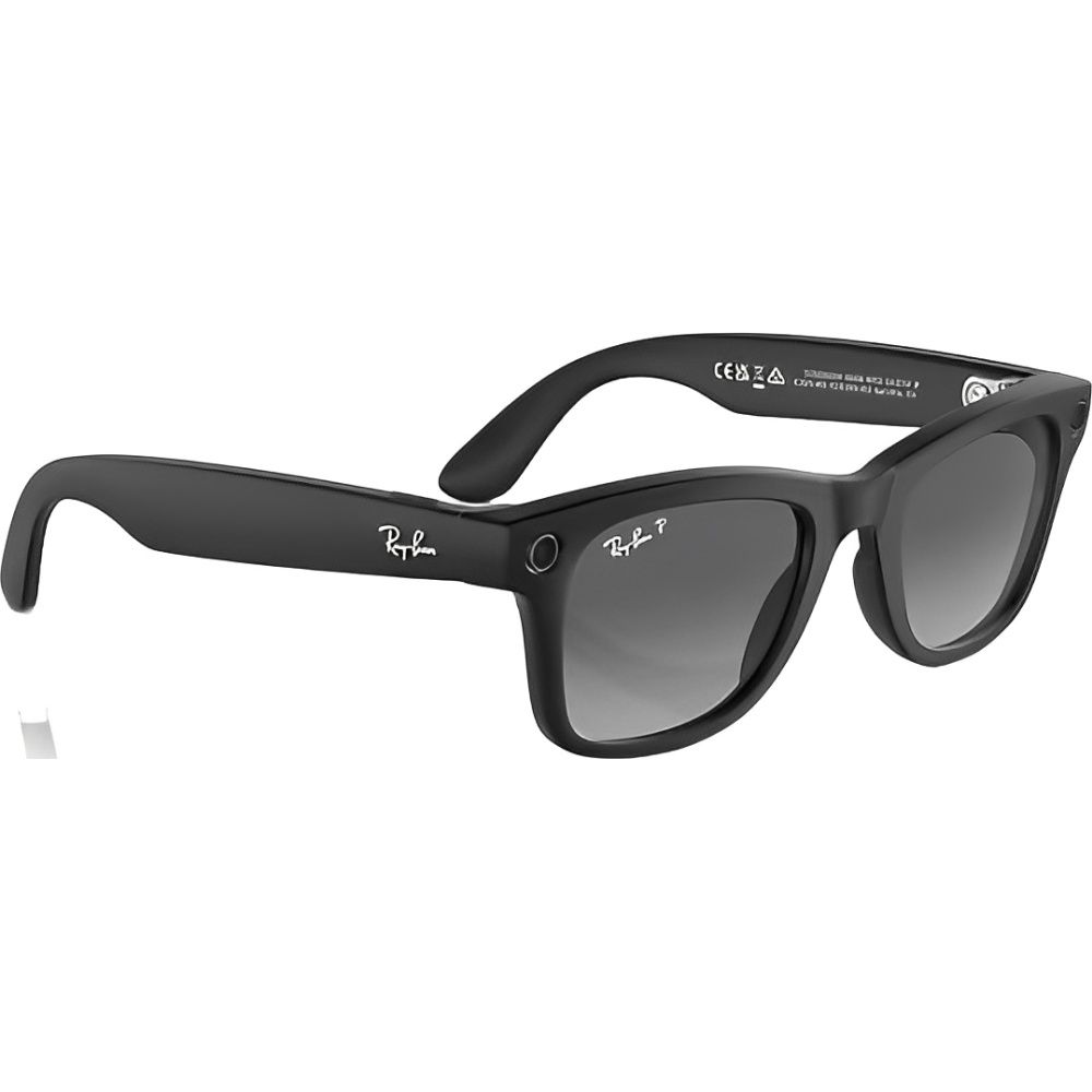 Lente Ray-Ban Meta Wayfarer RW4006 601/ST350 50 – Black/Polarized Graphite