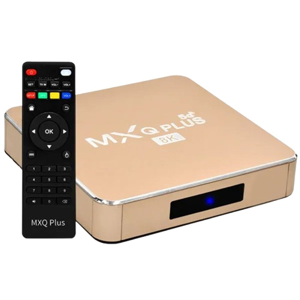 Receptor TV Box MXQ Plus 128/512GB 8K 5G Android 11 Gold