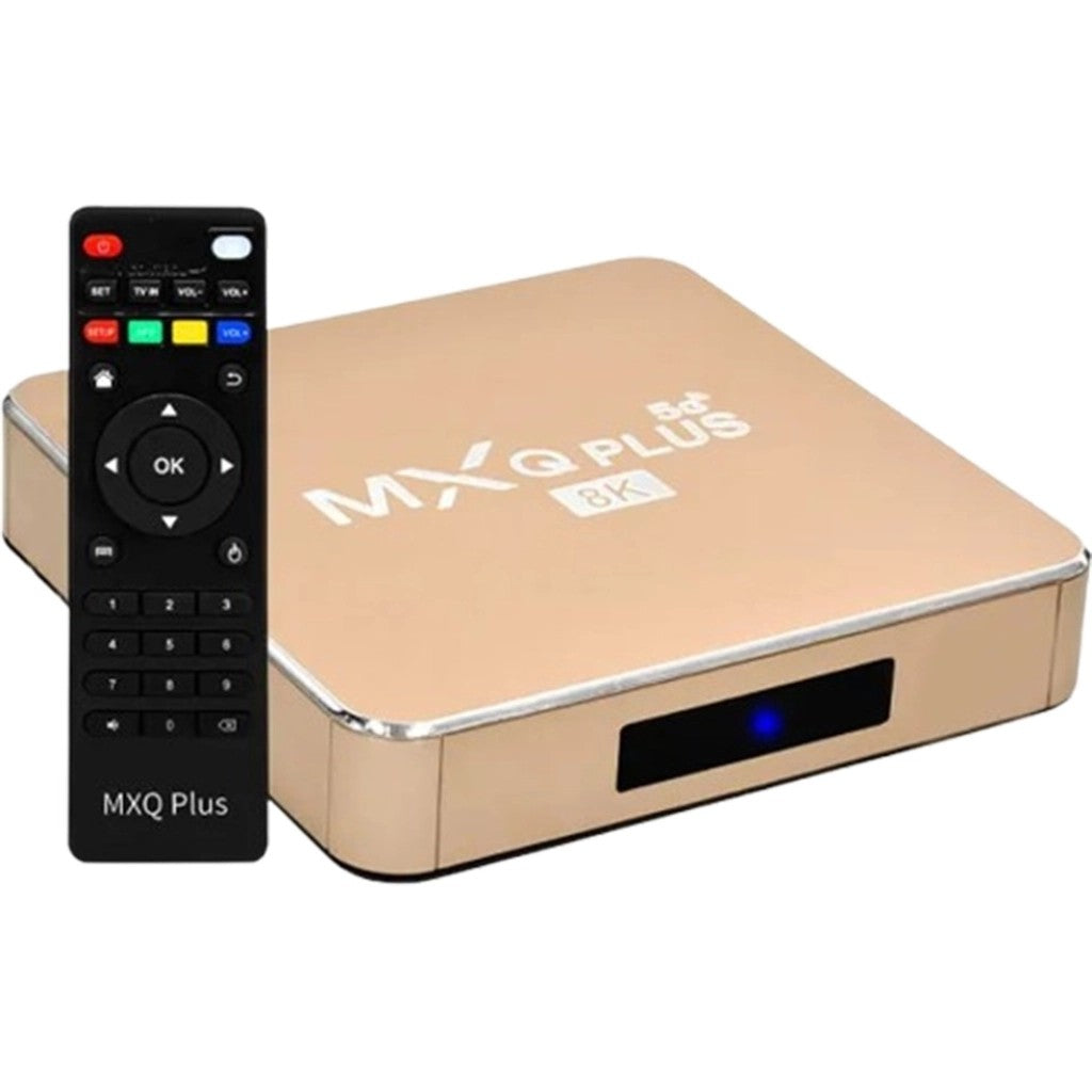 Receptor TV Box MXQ Plus 32/128GB 8K Dorado