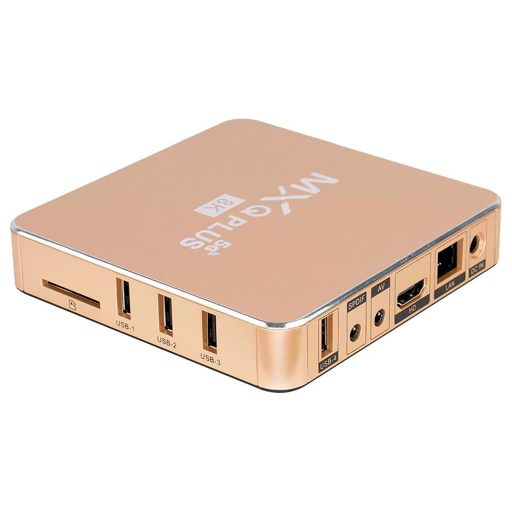 Receptor TV Box MXQ Plus 32/128GB 8K Dorado