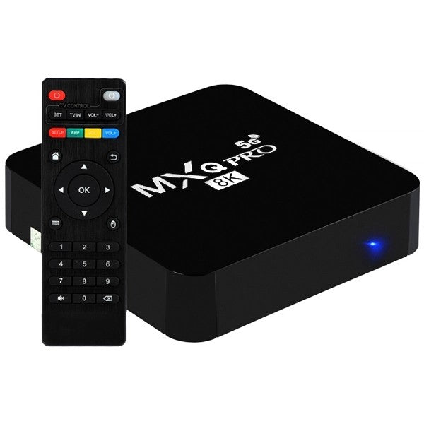 Receptor TV Box MXQ Pro 128/512GB 8K 5G Black