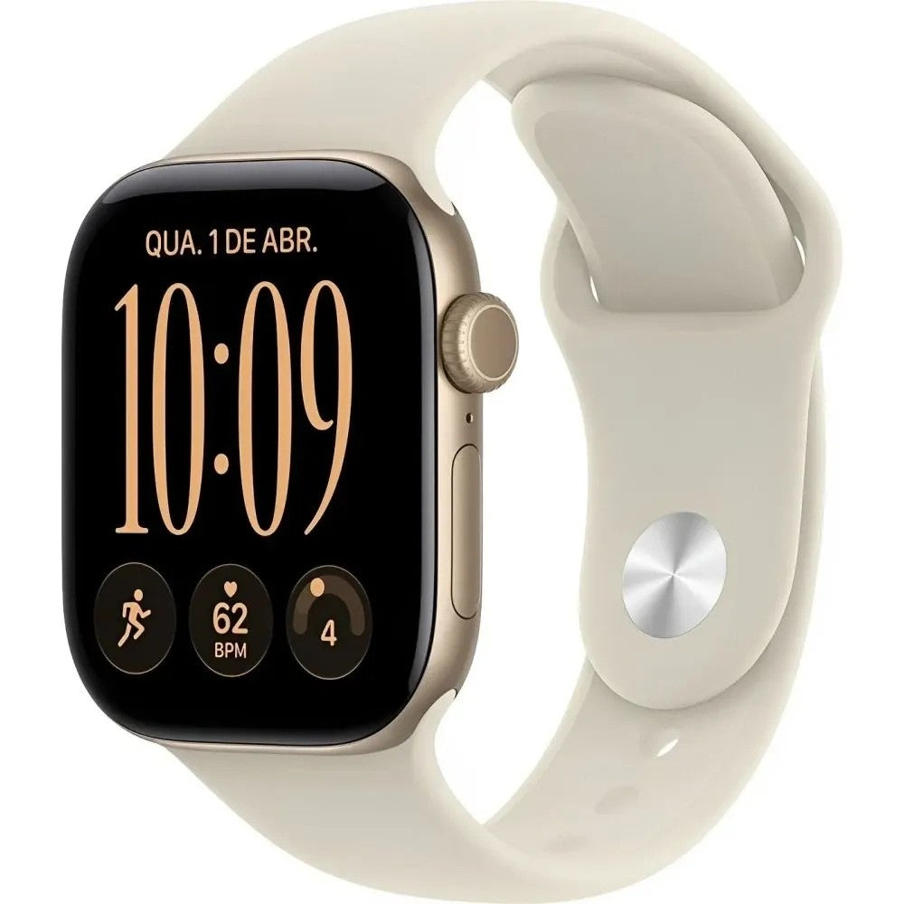 Reloj Smart Apple Watch Serie 12 42mm MJED4LS/A GPS S/M Light Gold