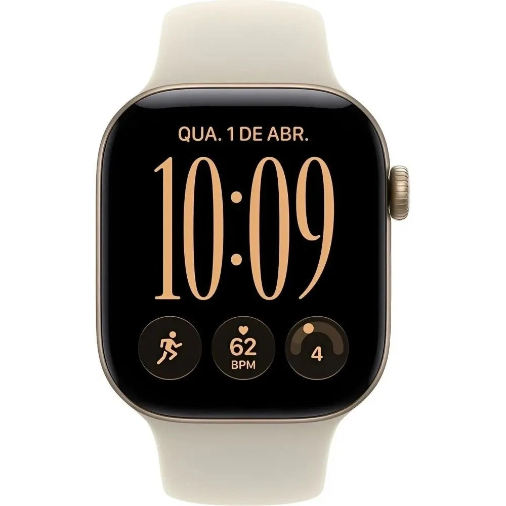 Reloj Smart Apple Watch Serie 12 42mm MJED4LS/A GPS S/M Light Gold