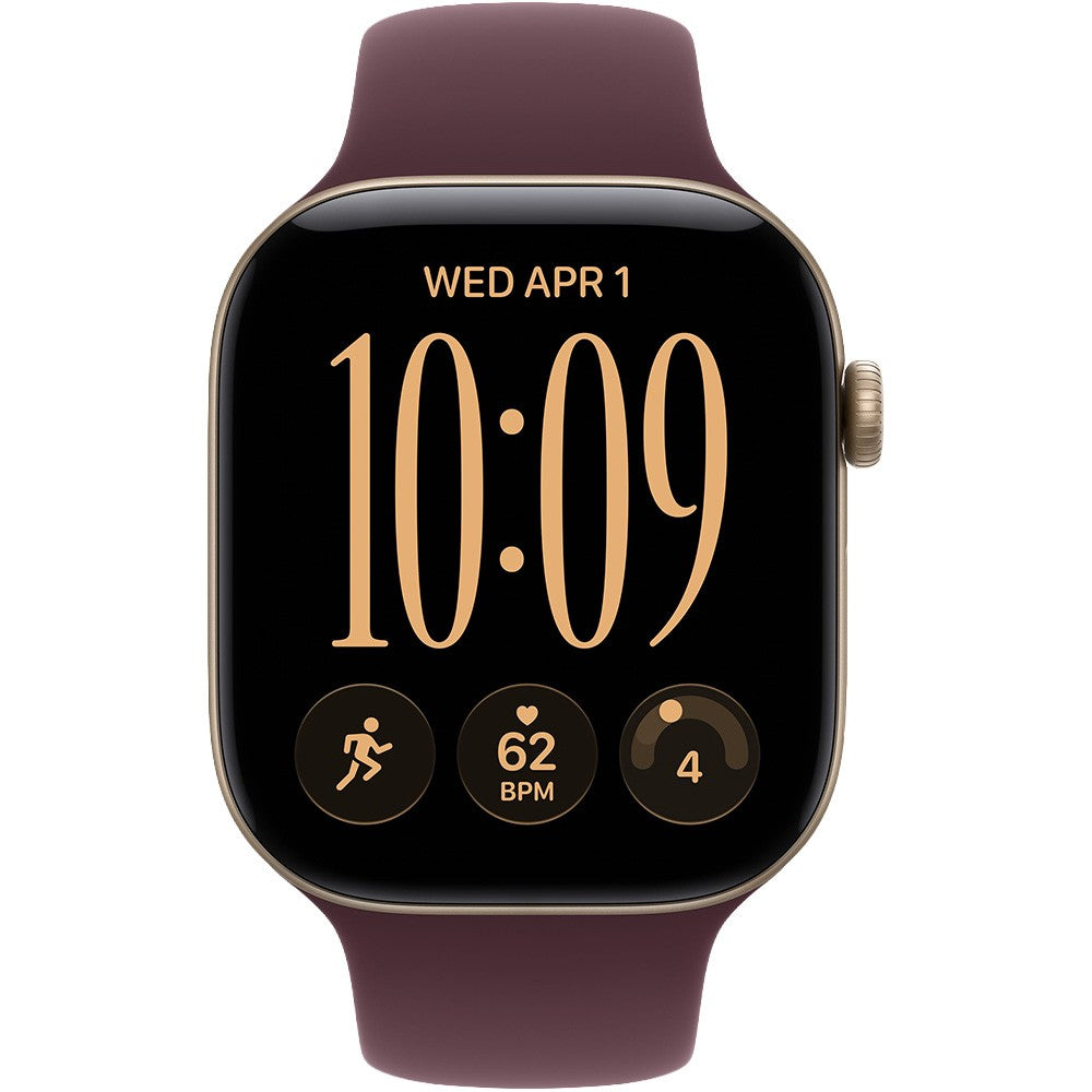Reloj Smart Apple Watch Serie 12 42mm MJFQ4LS/A GPS S/M Light Gold Burgundy