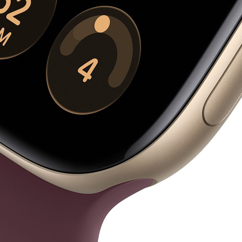 Reloj Smart Apple Watch Serie 12 42mm MJFQ4LS/A GPS S/M Light Gold Burgundy