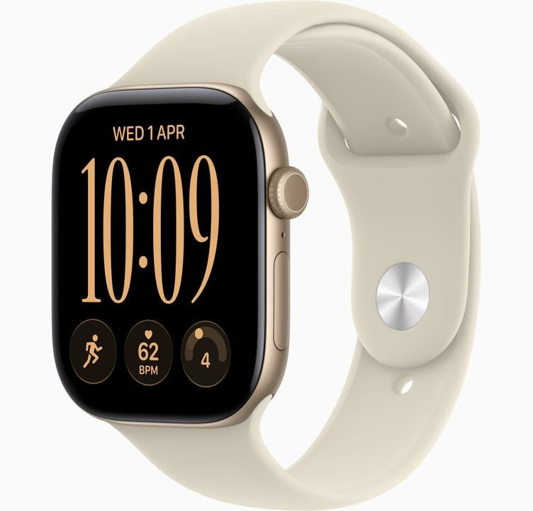 Reloj Smart Apple Watch Serie 12 46mm GPS Sport Band Light Gold/Sand