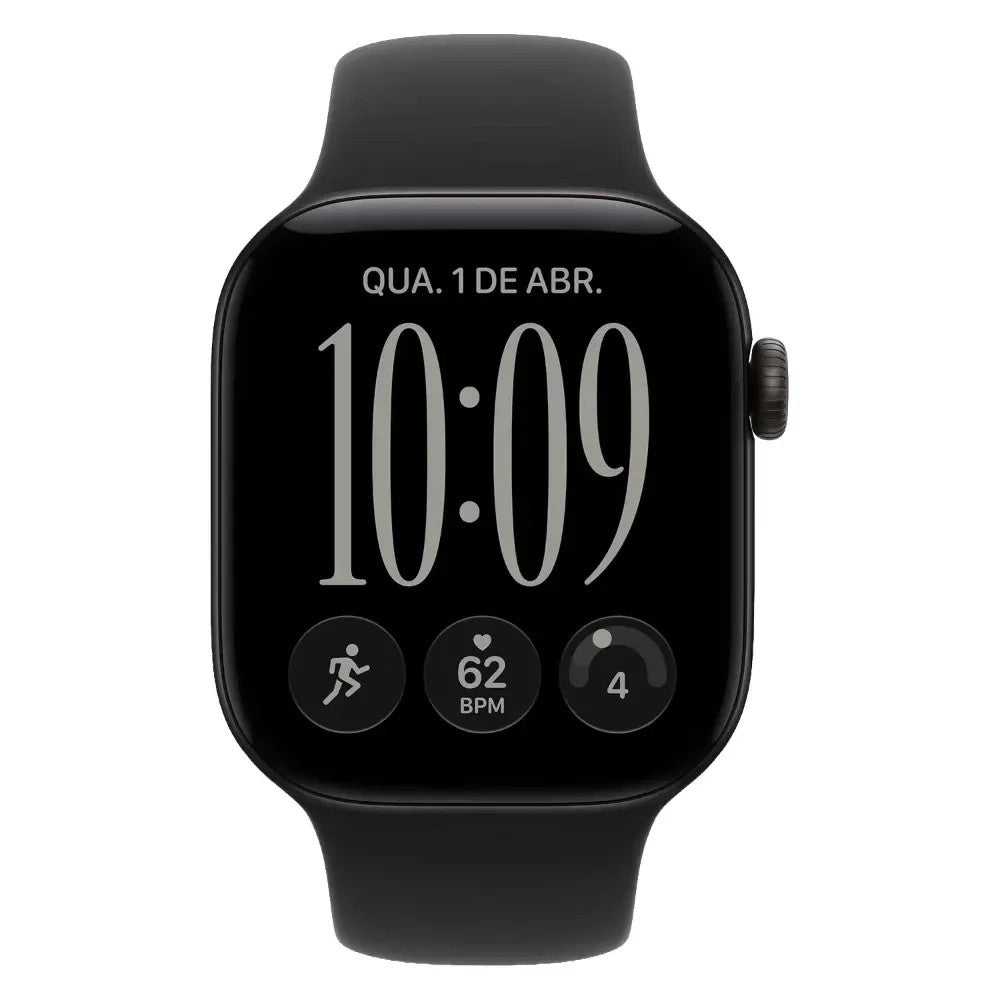 Reloj Smart Apple Watch Serie 12 46mm MJEL4LS/A GPS M/L Jet Black