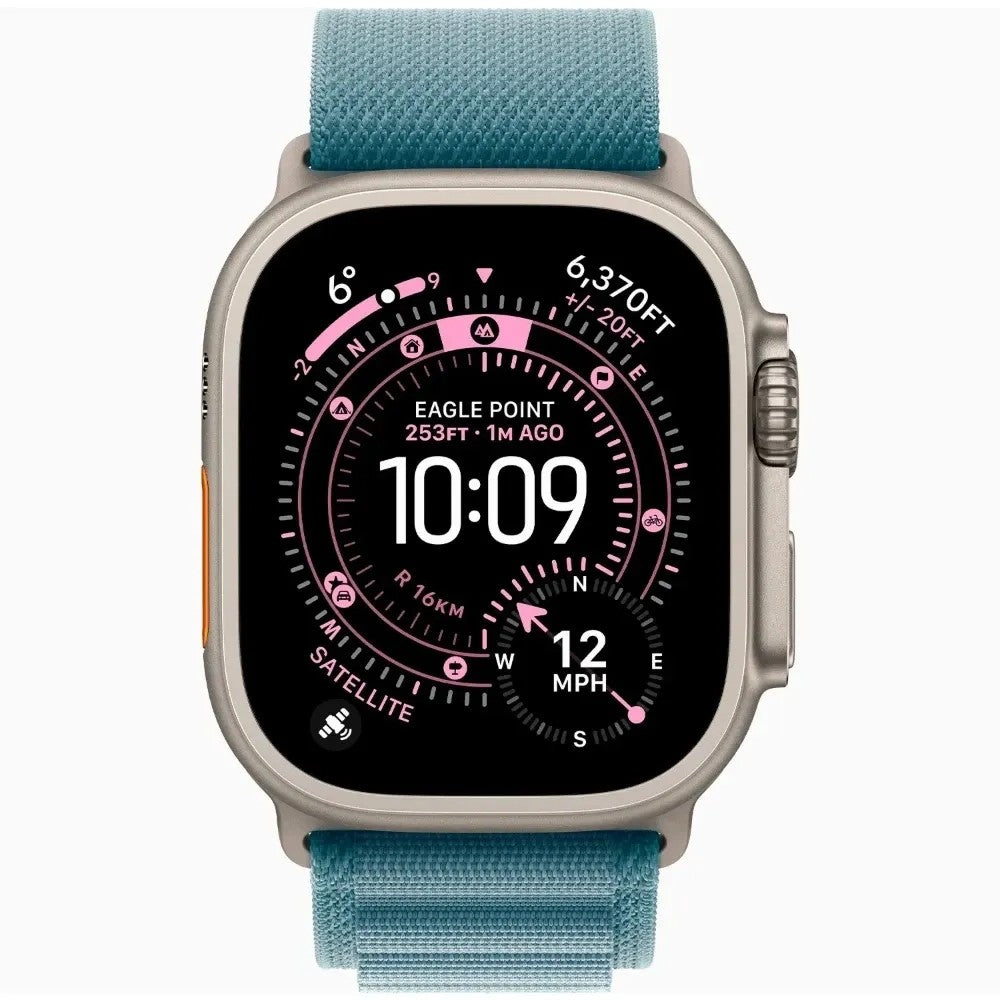 Reloj Smart Apple Watch Ultra 3 49mm Cell MEWK4LW/A S Natural Light Blue Alpine Loop