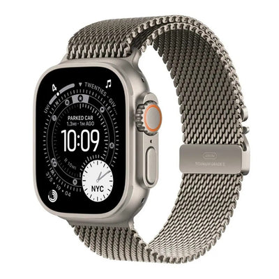 Reloj Smart Apple Watch Ultra 3 49mm Cell MEWW4LW/A S Natural Titanium Milanese Loop