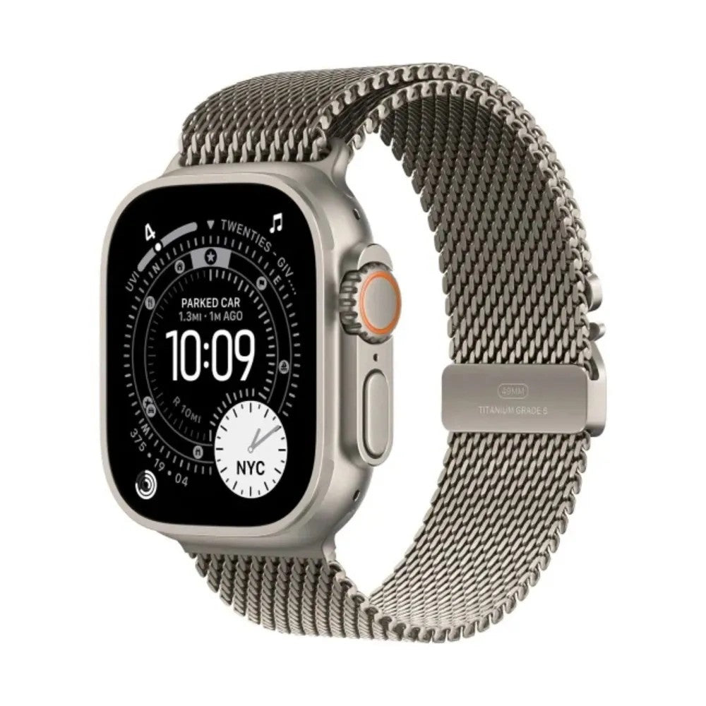 Reloj Smart Apple Watch Ultra 3 49mm Cell MF0E4LW/A L Natural Titanium Milanese Loop