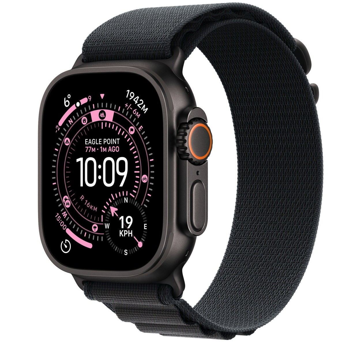 Reloj Smart Apple Watch Ultra 3 49mm Cell MF0X4LW/A Alpine Loop L Black