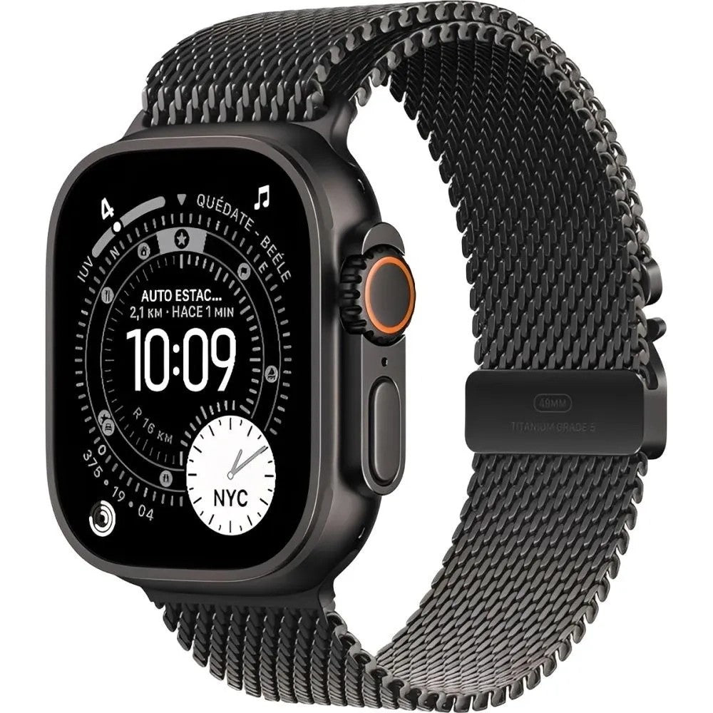 Reloj Smart Apple Watch Ultra 3 49mm Cell MF1Q4LW/A S/M Black Titanium Milanese Loop