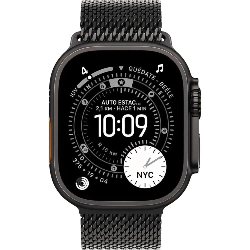 Reloj Smart Apple Watch Ultra 3 49mm Cell MF1Q4LW/A S/M Black Titanium Milanese Loop