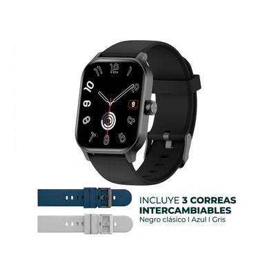 Reloj Smart FTX FTXP3-BBES 39MM + 2 Correas Extras Negro