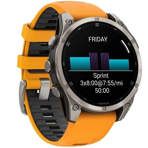 Reloj Smart Garmin Fenix 8 51mm AMOLED Sapphire 010-02905-10 Orange