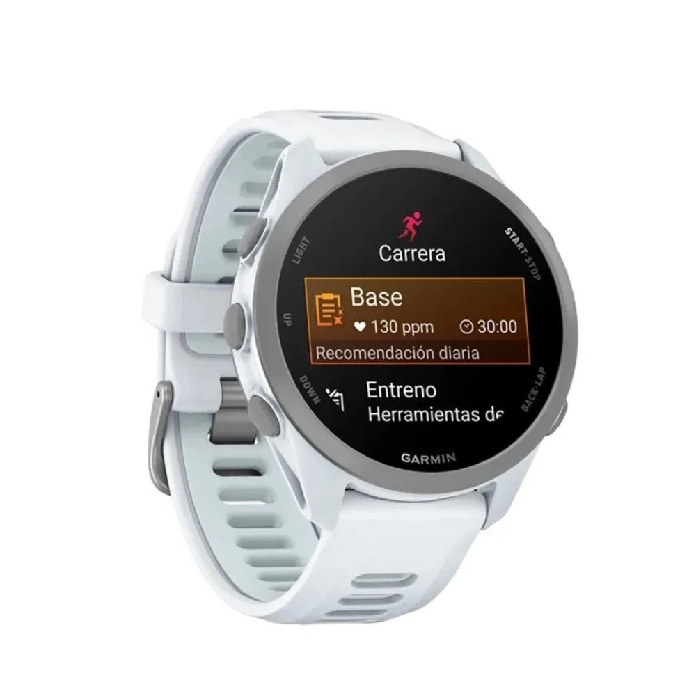 Reloj Smart Garmin Forerunner 170 Music 43mm Whitestone