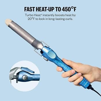 Rizador de Cabello Babyliss Pro Nano Titanium BNTSC100 Turbo Heat 7 Niveles 360° Bivolt Único