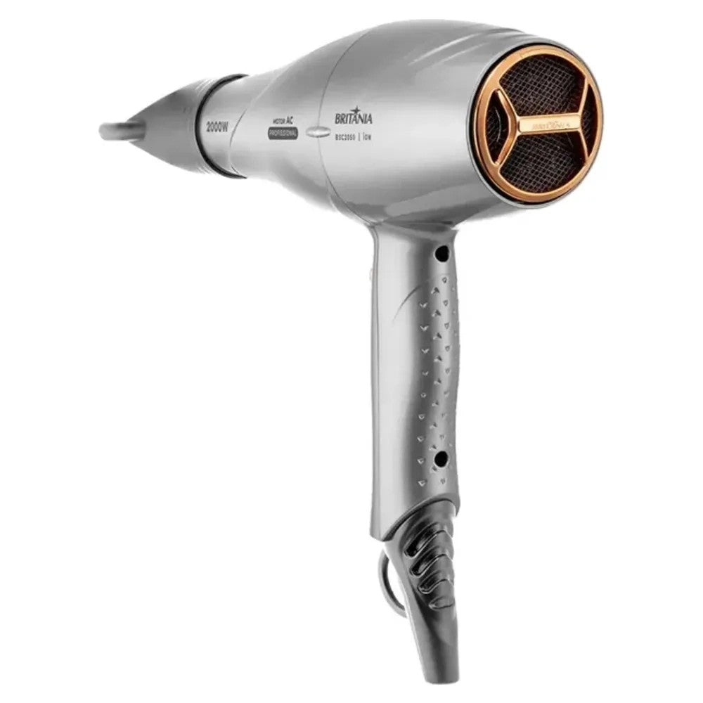 Secador de Cabello Britania BSC2050 Motor AC 2000W 220V Silver