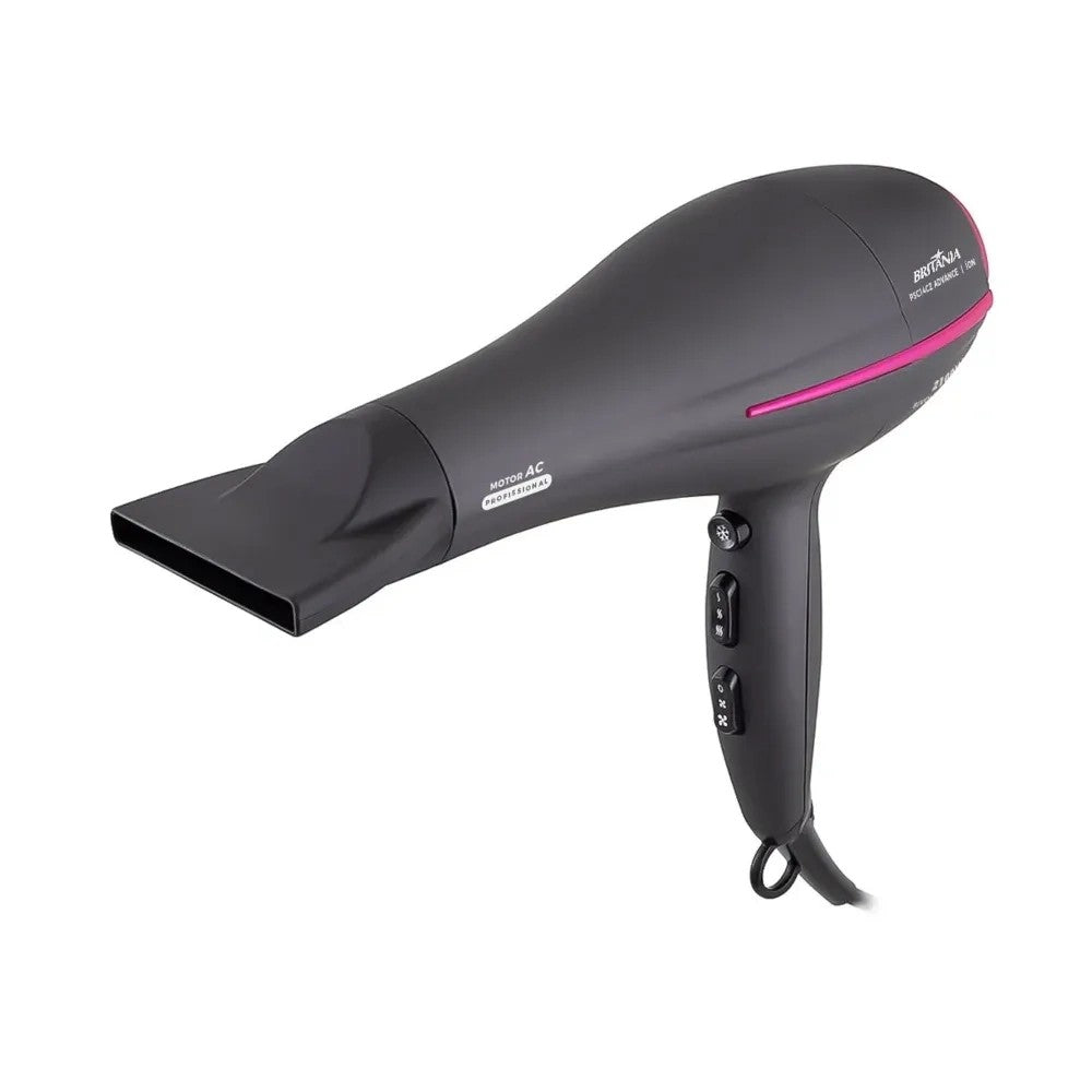 Secador de Cabello Britania PSC14CZ 2100W Bivolt Negro/Rosa