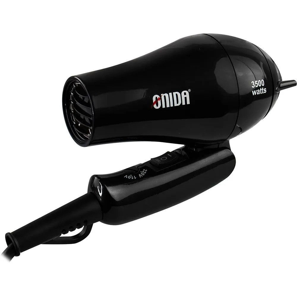 Secador de Cabello de Viaje Onida ON-219 Mini 3500W Bivolt Negro
