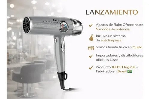 Secador de Cabello Lizze Hipersonic 2600W 220V Único