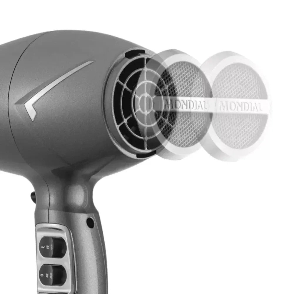 Secador de Cabello Mondial SC-20 Space Shine 2200W Bivolt Gris
