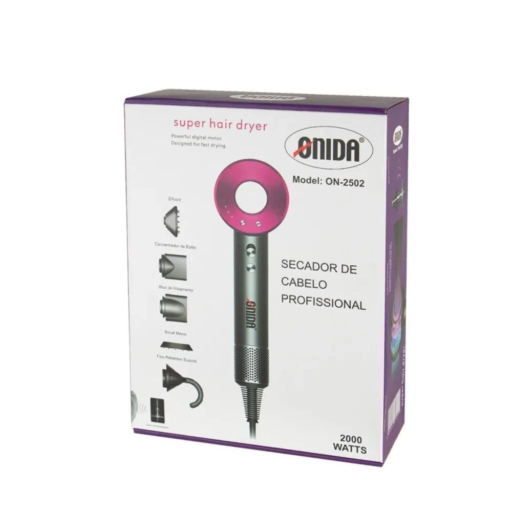 Secador de Cabello Onida ON-2502 2000W 220V Gris