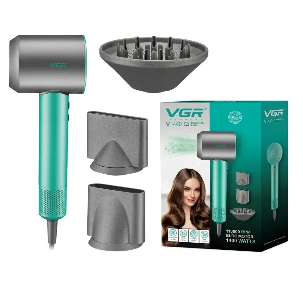 Secador de Cabello VGR V-440 220V Verde