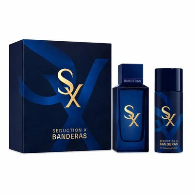 Set Perfume Antonio Banderas Seduction X Masculino 100ML + Desodorante 150ML EDP Único