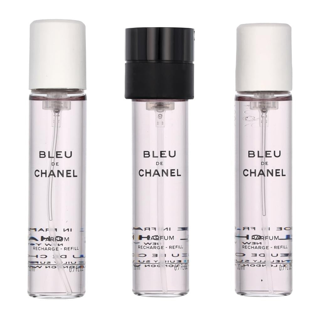 Set Perfume Chanel Bleu De Chanel Masculino 3X20ML Parfum Único