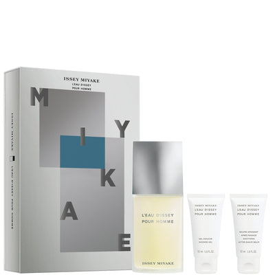 Set Perfume Issey Miyake L'Eau D'Issey Pour Homme 125ML + Shower Gel 50ML + After Shave 50ML EDT Único