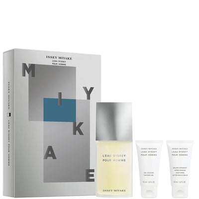 Set Perfume Issey Miyake L'Eau D'Issey Pour Homme 125ML + Shower Gel 50ML + After Shave 50ML EDT Único