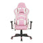 Silla Gamer MaxRacer Aggressive Pink/White