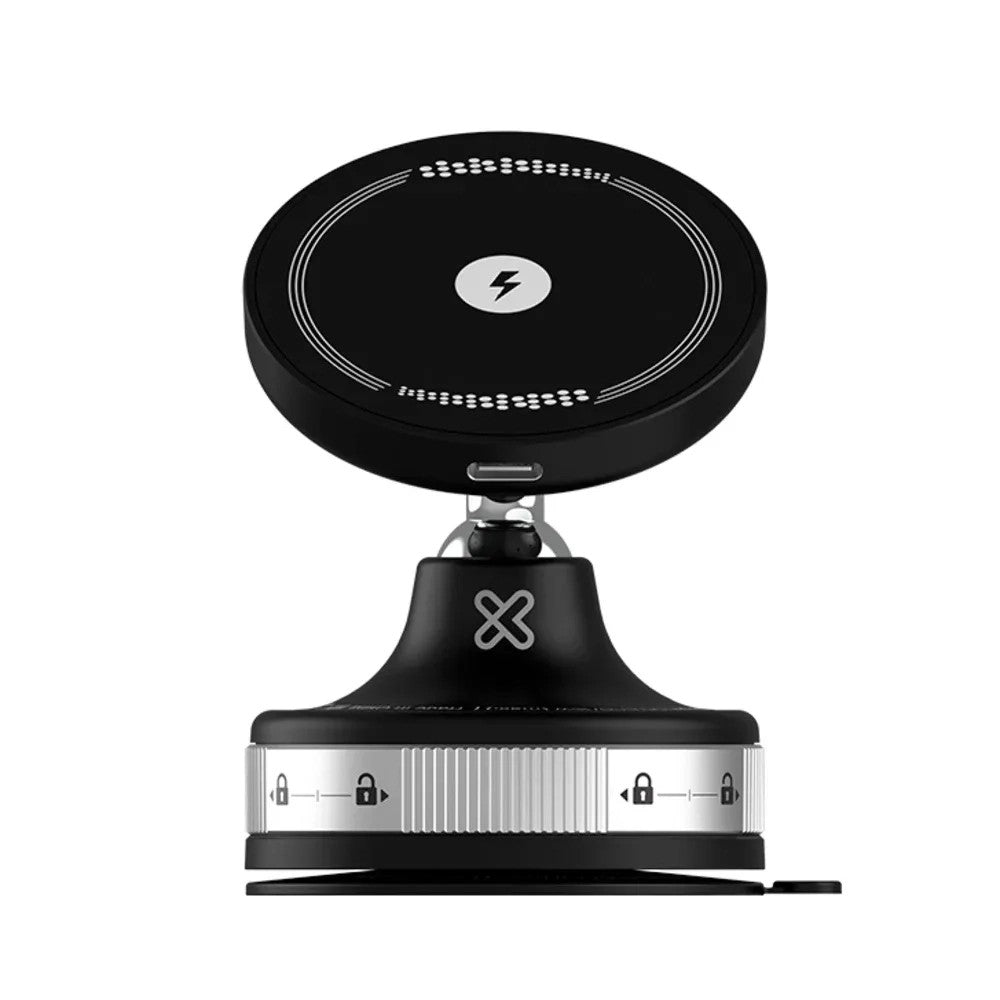 Soporte para Celular para Auto Klip KCW-250 con Cargador Magnético 15W Único