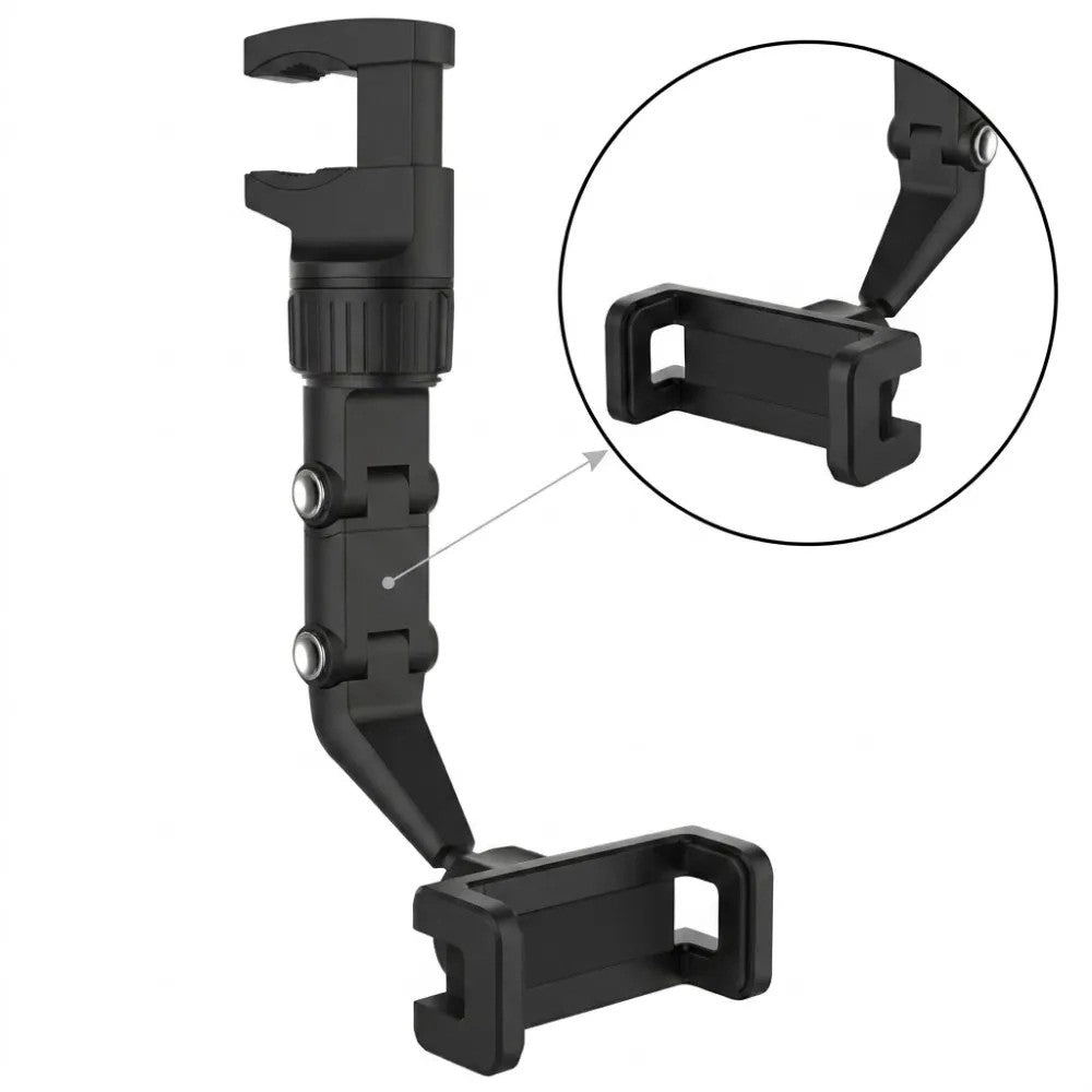 Soporte para Celular para Auto ZIX MZ-065 de Espejo Retrovisor Negro