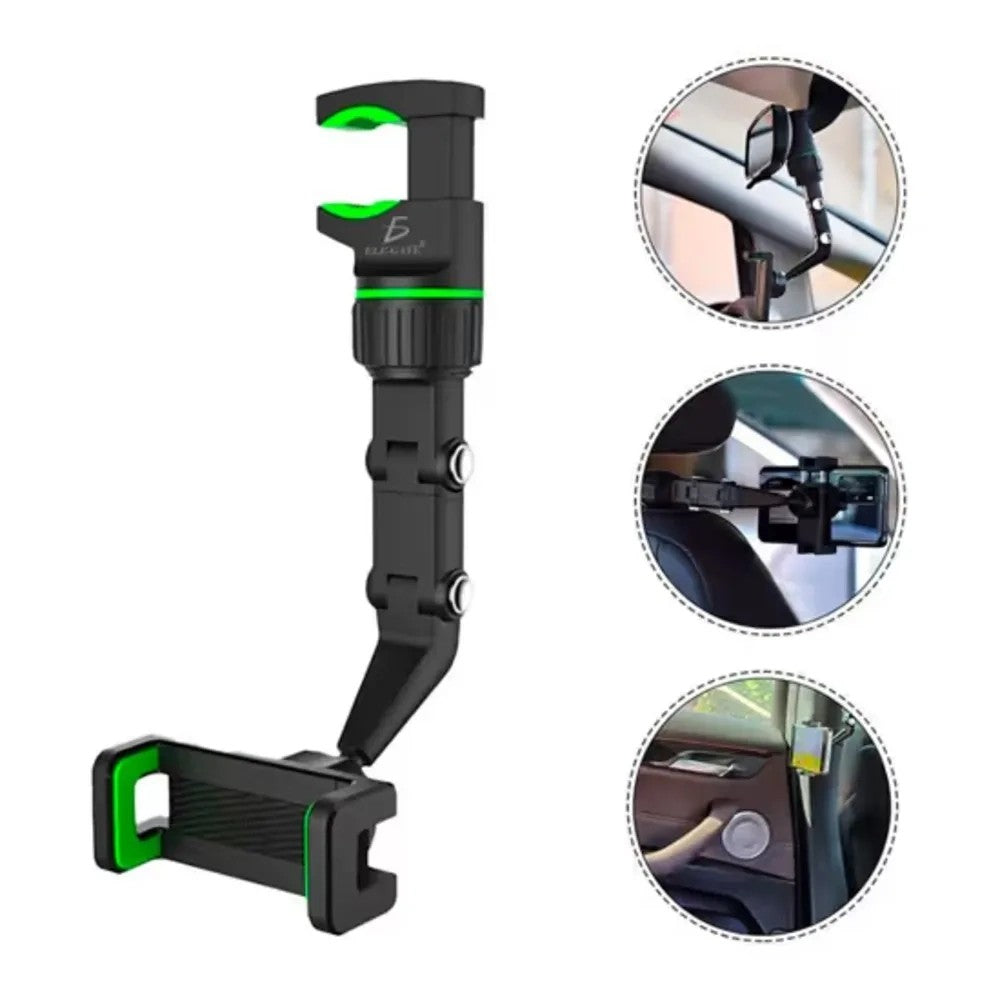 Soporte para Celular para Auto ZIX MZ-065 de Espejo Retrovisor Verde