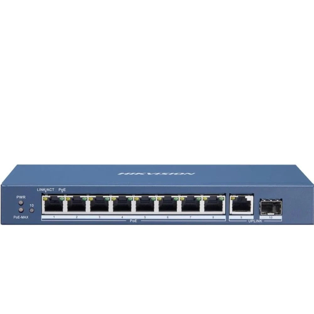 Switch Hikvision DS-3E0510P-E 8 Puertos 100Mbps Único
