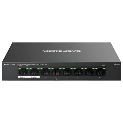 Switch Mercusys MS108GP 8 Puertos Gigabit PoE+ Único