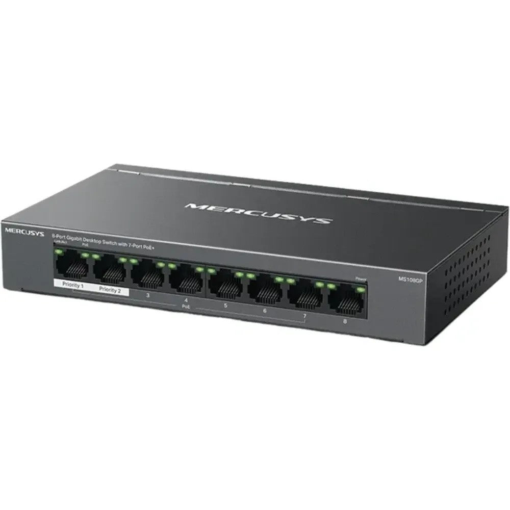 Switch Mercusys MS108GP 8 Puertos Gigabit PoE+ Único
