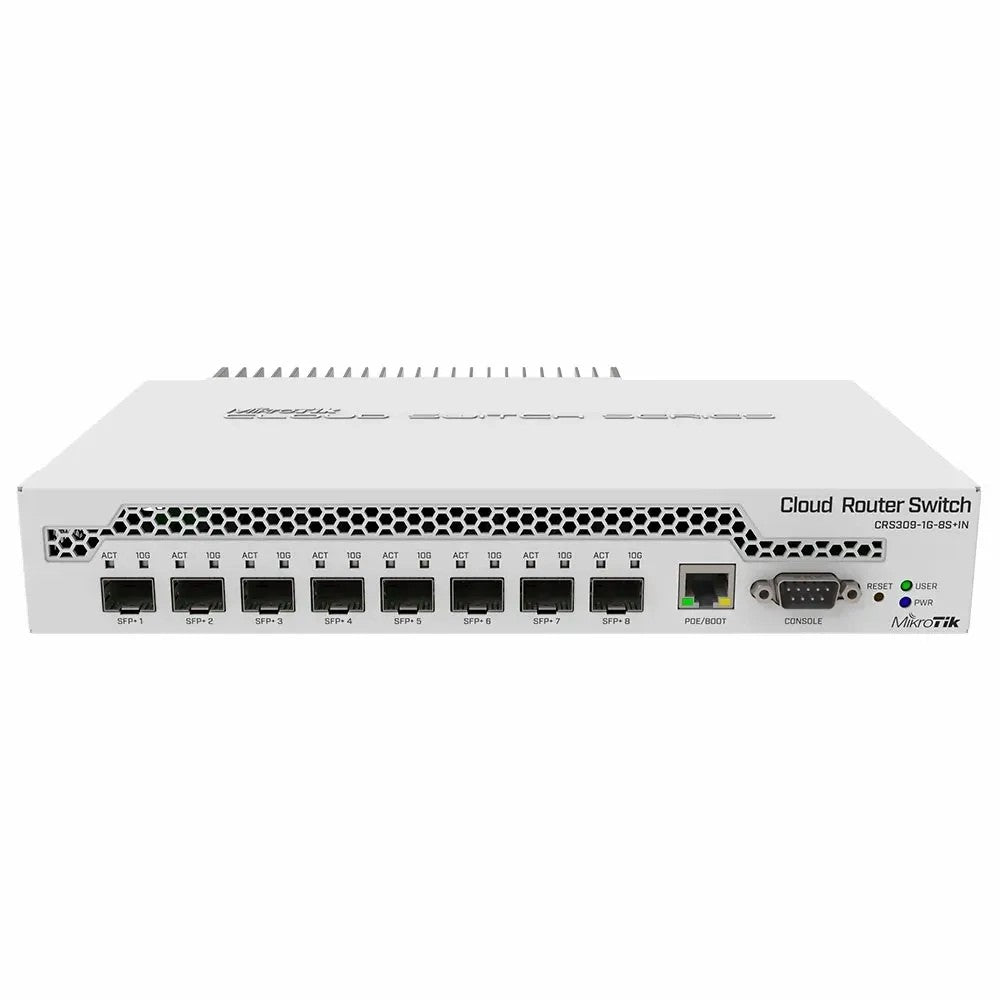 Switch MikroTik CRS309-1G-8S+IN 8 Puertos SFP+ Único