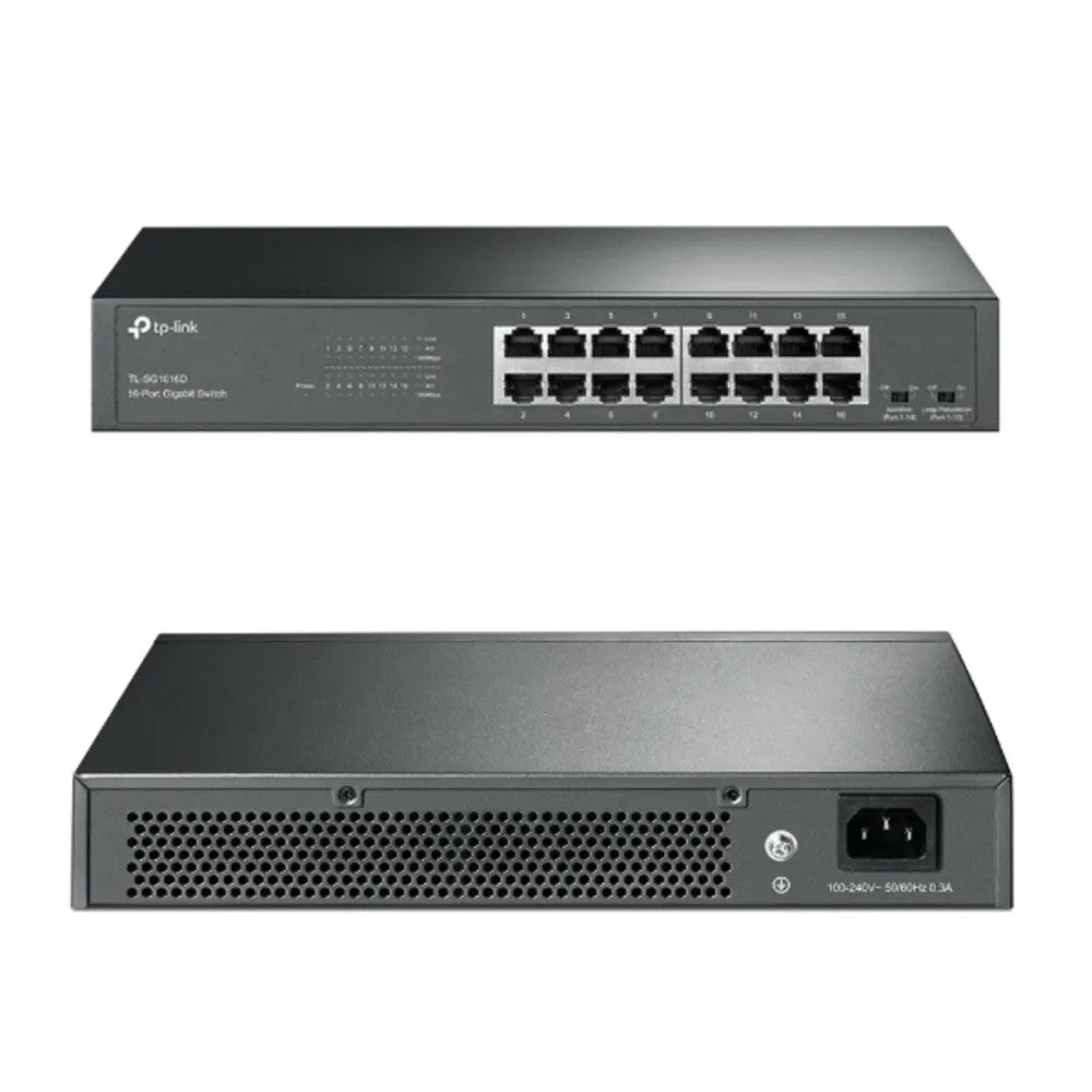 Switch TP-Link TL-SG1016D 16 Puertos Gigabit Único